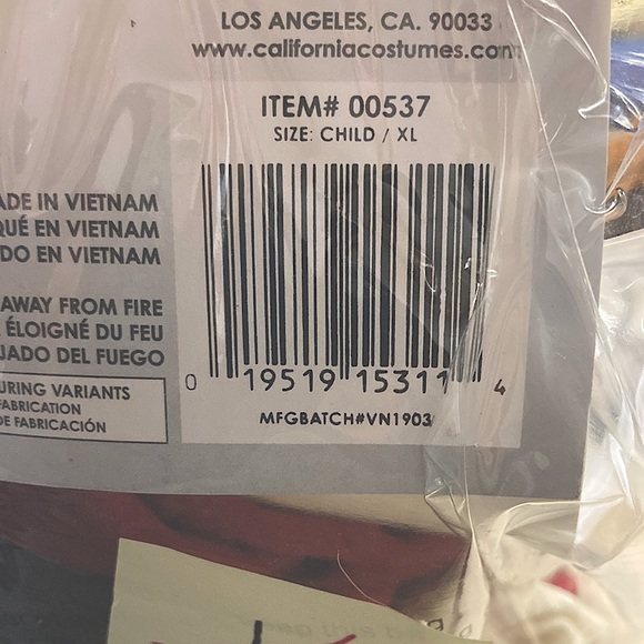 Ain't Afraid A No Wolf Riding Hood Costume Child XL - Picture 4 of 4